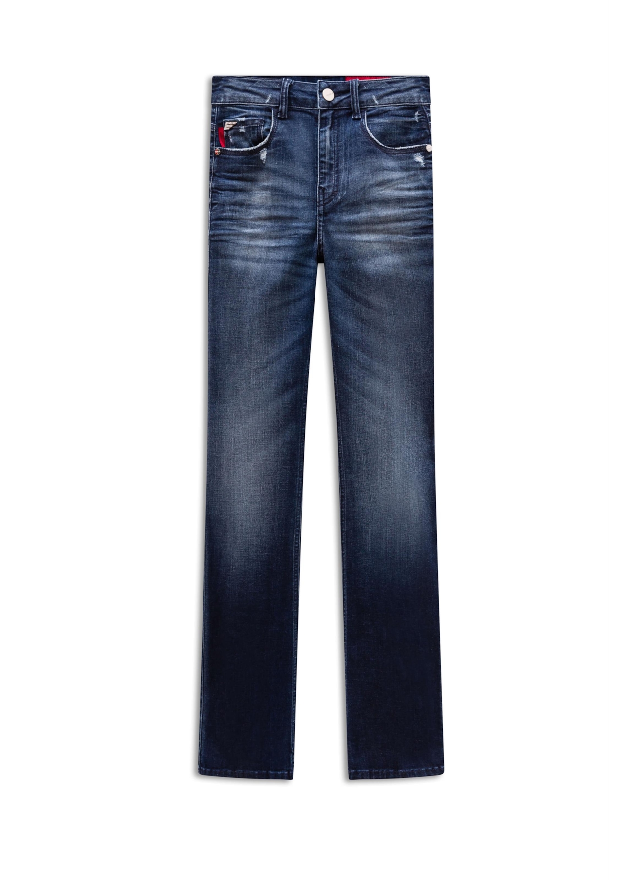 Calça Jeans H.Comfort Glow (H.Gisele) Long Leg e Asa Lav.Escuro C/Tank+peq.Pui
