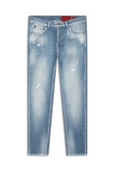Calça Jeans Heaven Blue Rock Pala 1484 Lav.Claro C/ Used