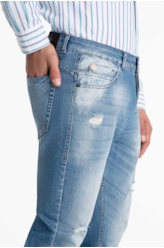 Calça Jeans Heaven Blue Rock Pala 1484 Lav.Claro C/ Used