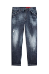 Calça Jeans High Comfort Classic 1688- Lav.Esc. C/Cerzidos
