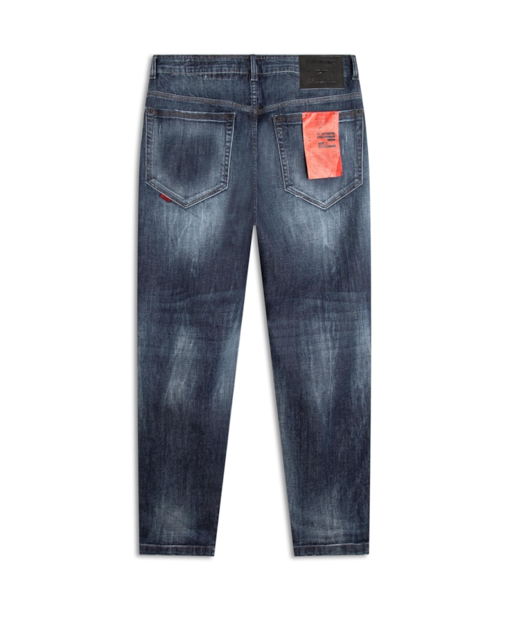 Calça Jeans High Comfort Classic 1688- Lav.Esc. C/Cerzidos