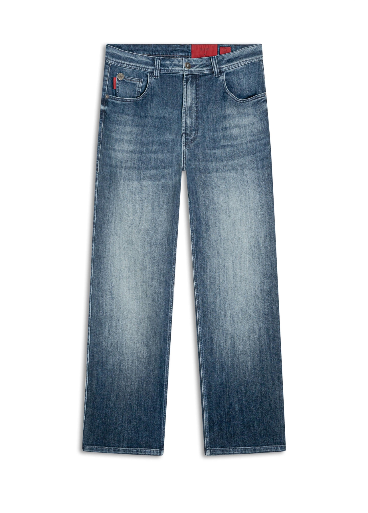 Calça Jeans High Comfort Dark Indigo Lav. Escuro C/ Used