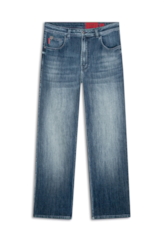 Calça Jeans High Comfort Dark Indigo Lav. Escuro C/ Used