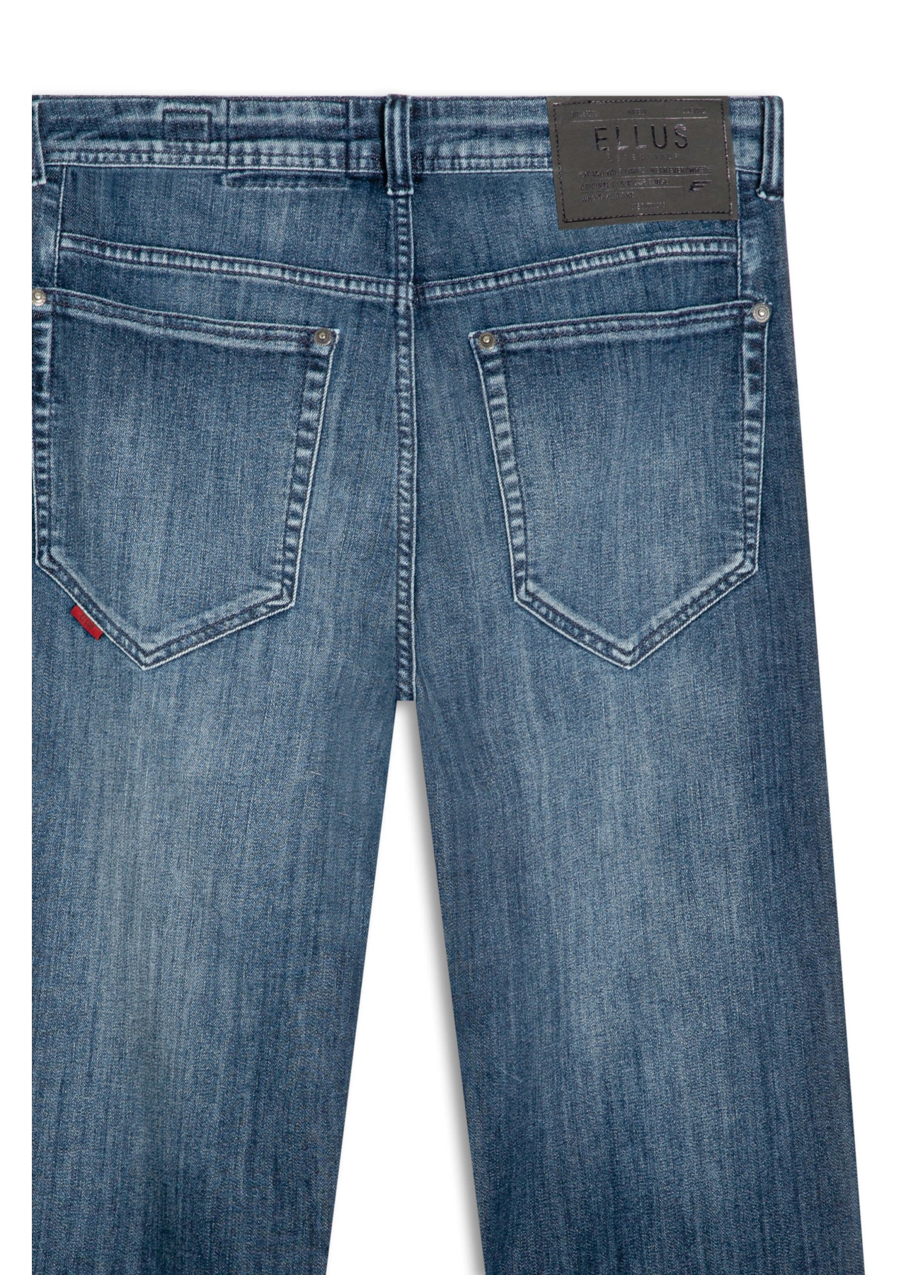 Calça Jeans High Comfort Dark Indigo Lav. Escuro C/ Used