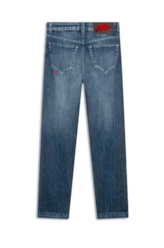 Calça Jeans High Comfort Dark Indigo Rihanna Lav. Escuro C/ Used