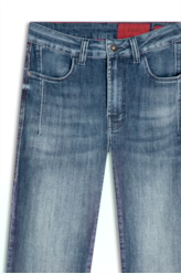 Calça Jeans High Comfort Dark Indigo Rihanna Lav. Escuro C/ Used