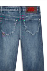 Calça Jeans High Comfort Dark Indigo Rihanna Lav. Escuro C/ Used