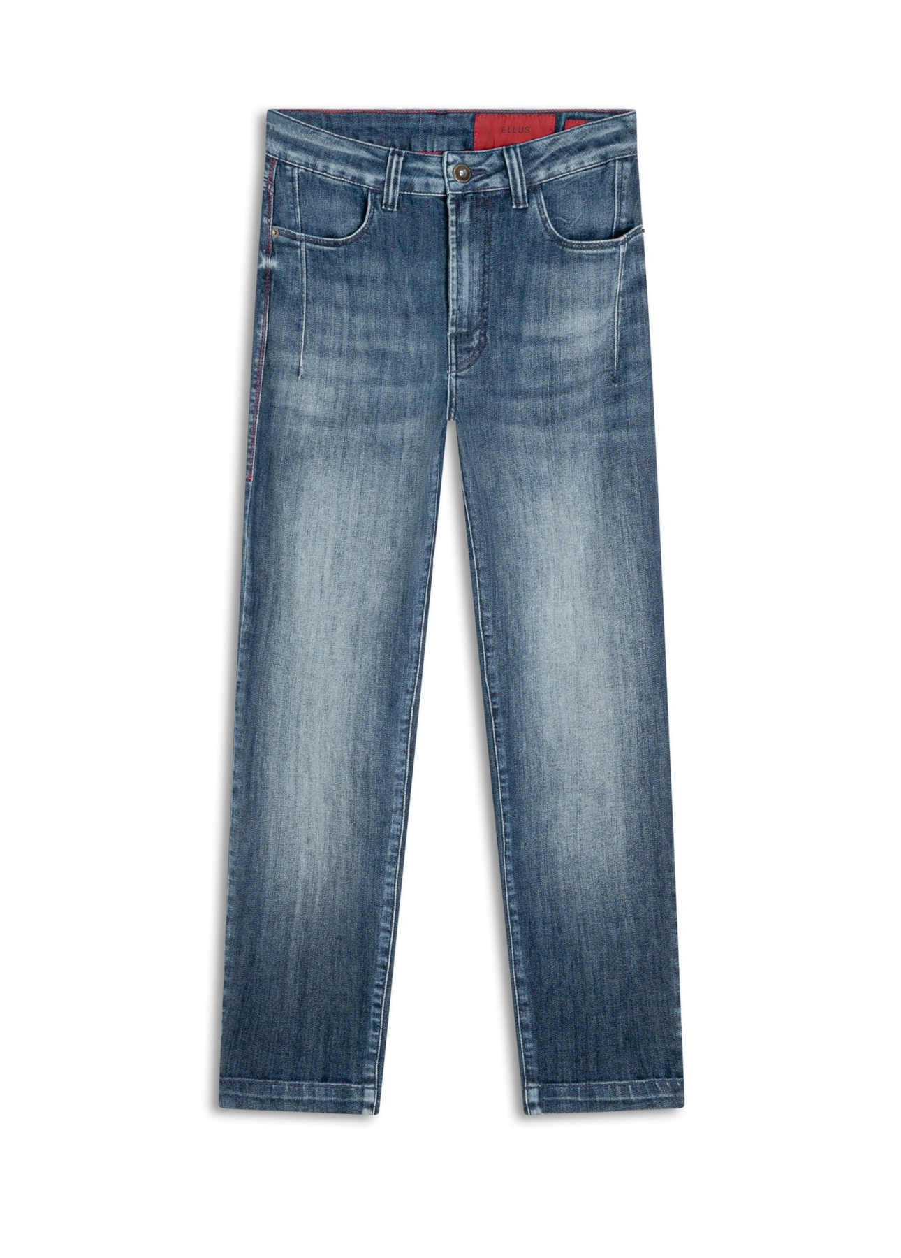 Calça Jeans High Comfort Dark Indigo Rihanna Lav. Escuro C/ Used