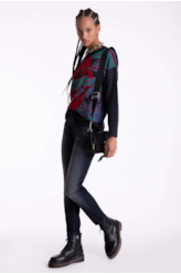 Calça Jeans High Comfort Dark Indigo Skinny 1763-Lav.Escuro C/3d