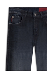Calça Jeans High Comfort Rock 1881 Lav. Escuro+jato+3d