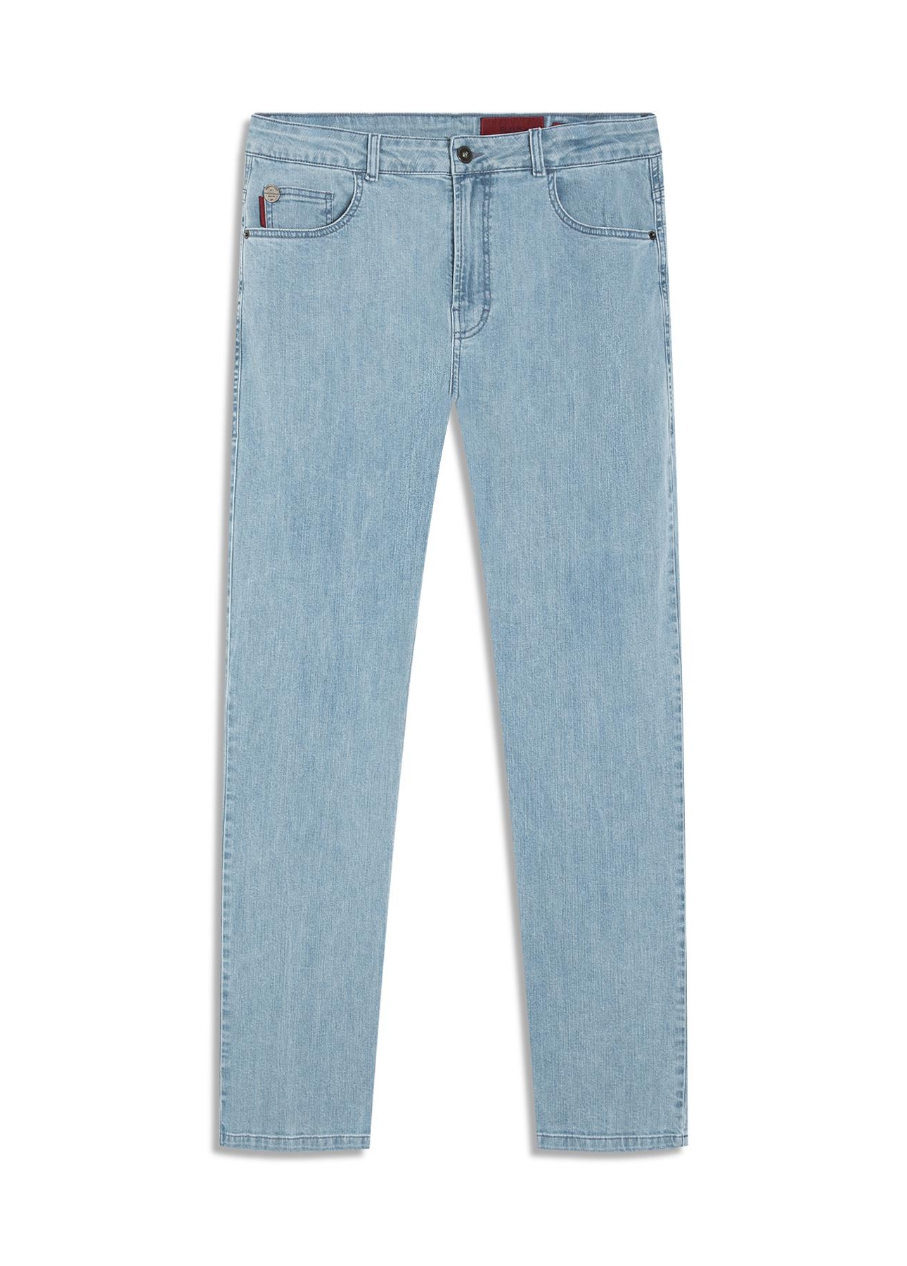 Calça Jeans High Comfort Stretch (Classic) 5 Pockets Lav. Claro Total