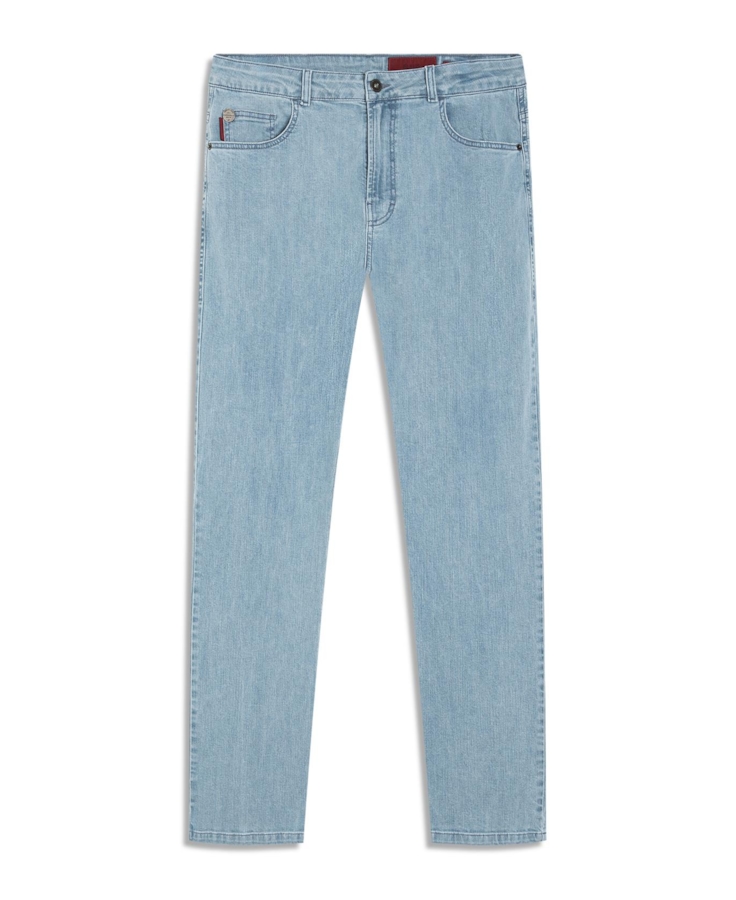 Calça Jeans High Comfort Stretch (Classic) 5 Pockets Lav. Claro Total