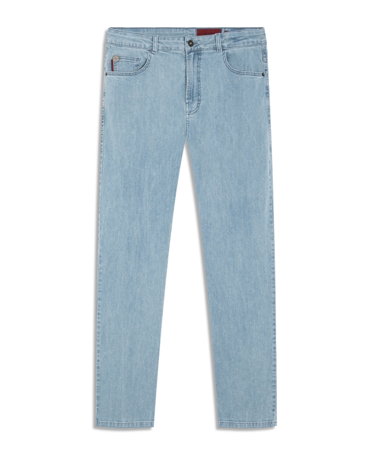 Calça Jeans High Comfort Stretch (Classic) 5 Pockets Lav. Claro Total