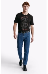 Calça Jeans High Comfort Stretch (Classic) 5 Pockets Lav.Medio Total