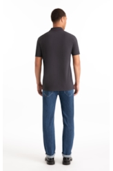 Calça Jeans High Comfort Stretch (Classic) 5 Pockets Lav.Medio Total