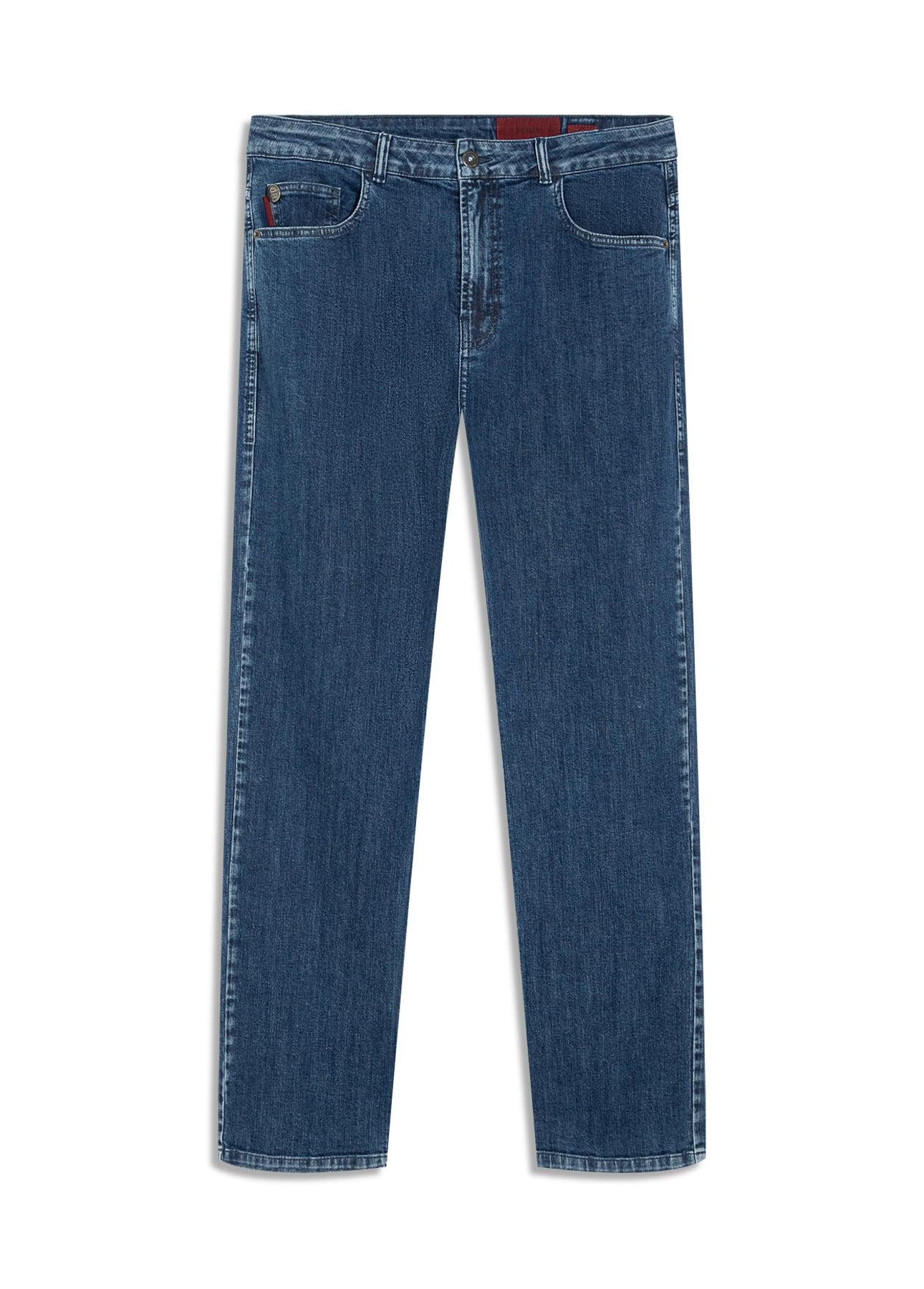 Calça Jeans High Comfort Stretch (Classic) 5 Pockets Lav.Medio Total