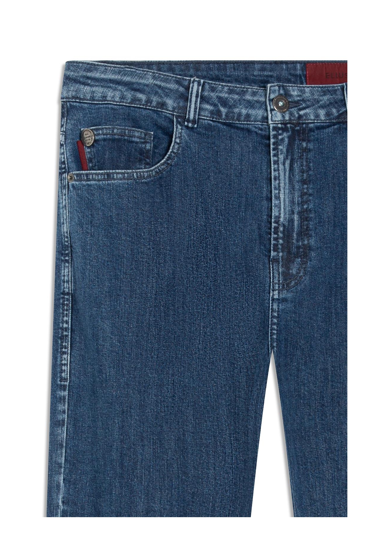 Calça Jeans High Comfort Stretch (Classic) 5 Pockets Lav.Medio Total