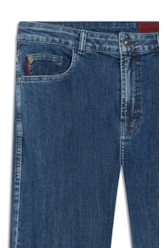 Calça Jeans High Comfort Stretch (Classic) 5 Pockets Lav.Medio Total