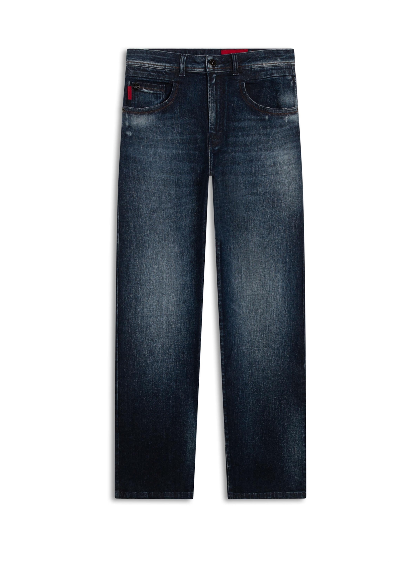 Calça Jeans High Comfort Stretch Dark Slouch 1719-Lav.Escuro C/ Puidos