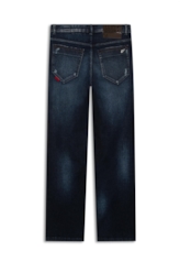 Calça Jeans High Comfort Stretch Dark Slouch 1719-Lav.Escuro C/ Puidos