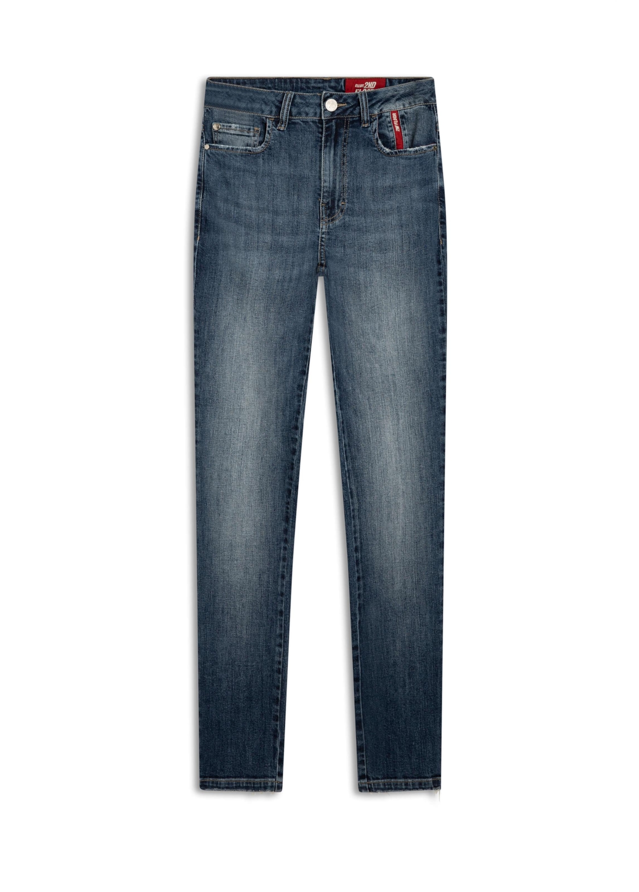 Calça Jeans High Comfort Stretch (Hiper Skinny) Lav. S48 Lav.Medio C/ Used