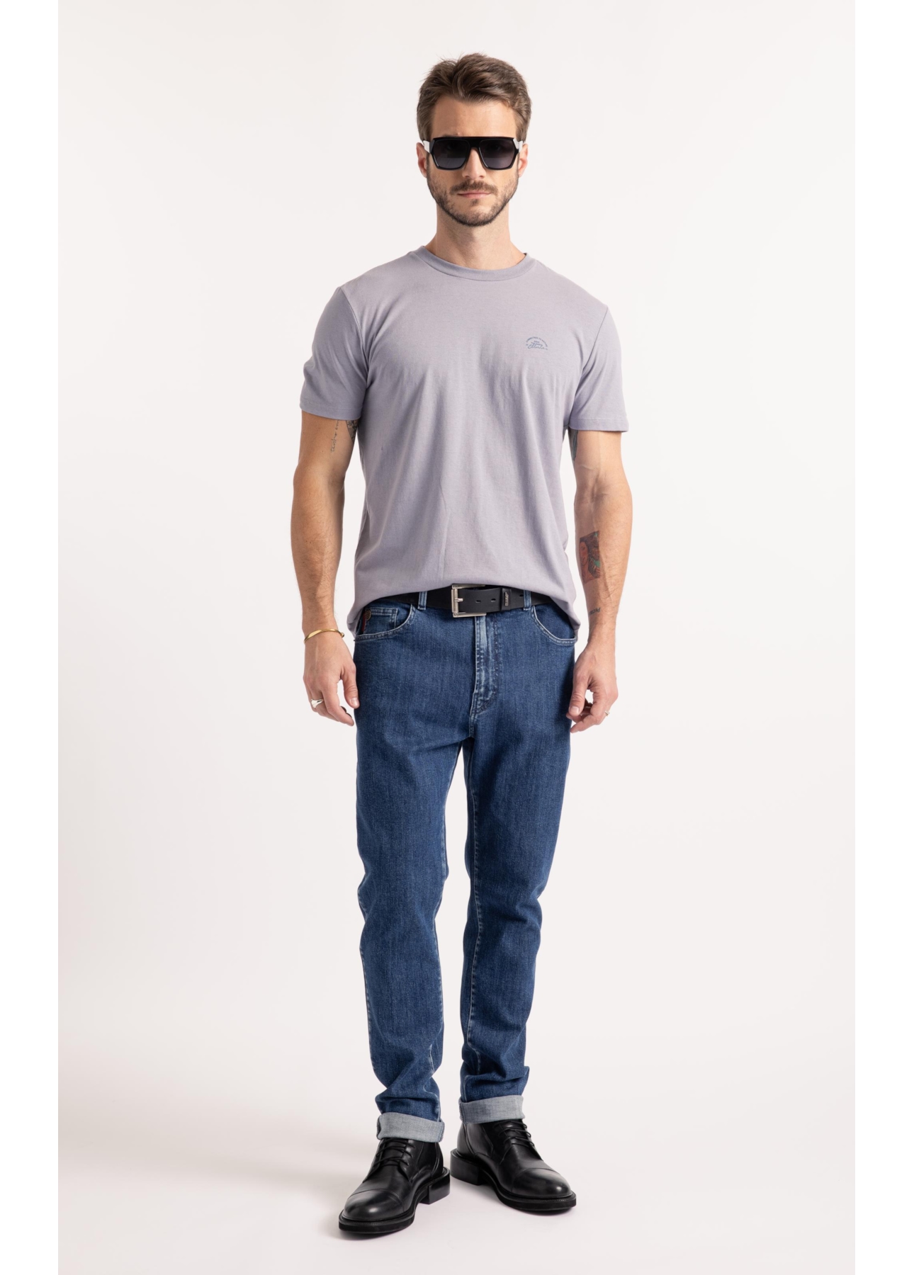 Calça Jeans High Comfort Stretch (Skinny) 5 Pockets Lav.Medio Total