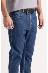 Calça Jeans High Comfort Stretch (Skinny) 5 Pockets Lav.Medio Total