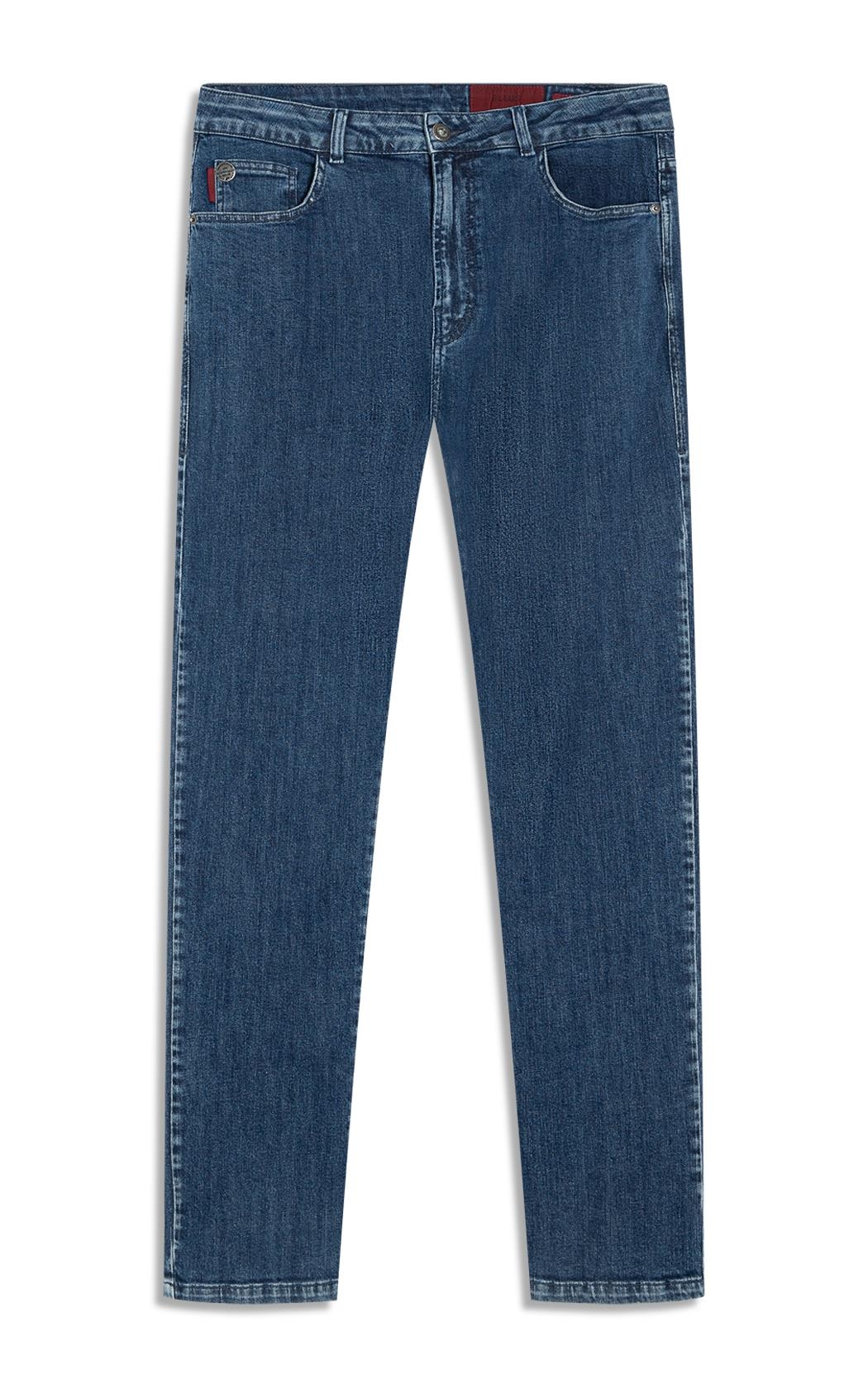 ハンターW REF SLIM FIT TALL CONTRAST Calça Jeans High Comfort Stretch (Skinny) 5 Pockets Lav.Medio Total
