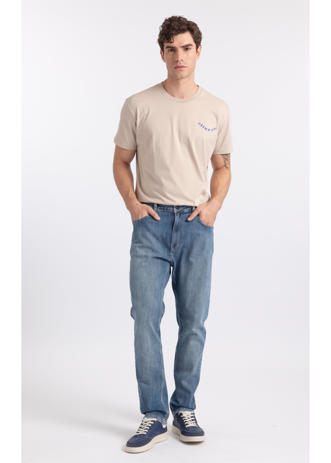 Calça Jeans High Comfort Stretch Skinny Lav. Médio C/Used