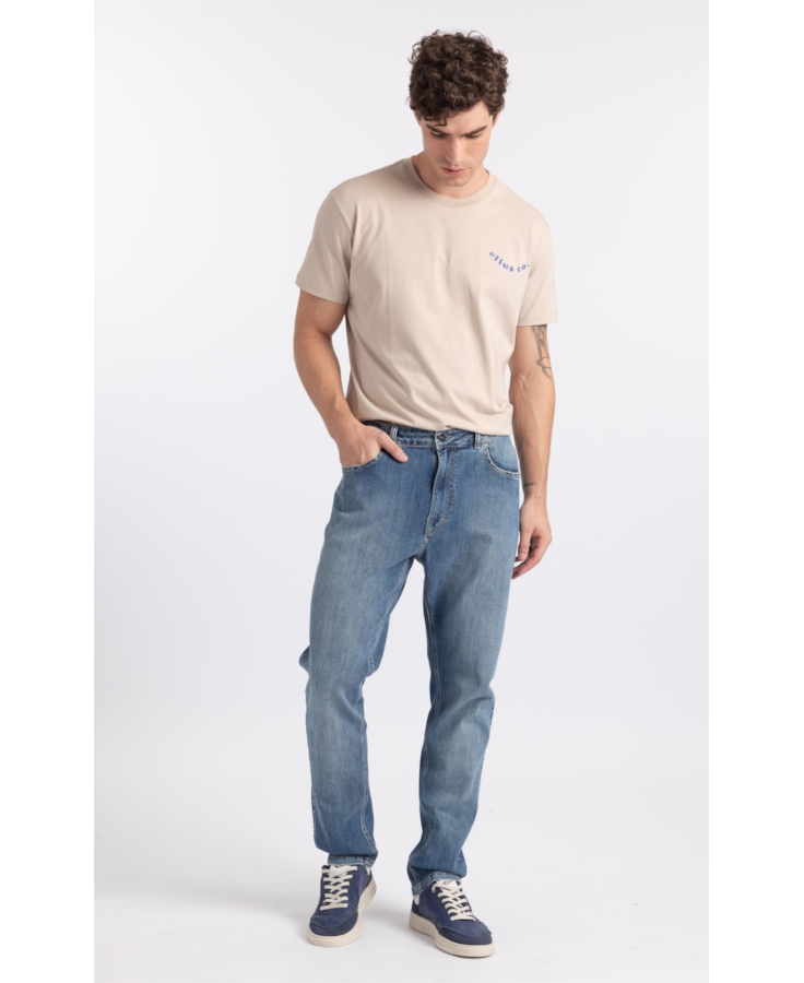 Calça Jeans High Comfort Stretch Skinny Lav. Médio C/Used
