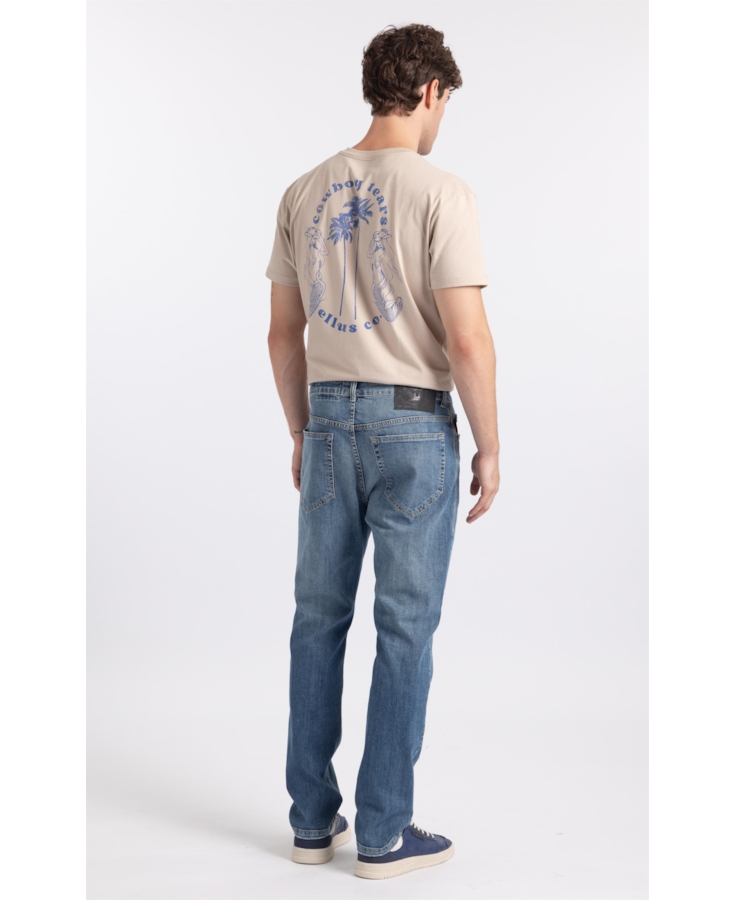 Calça Jeans High Comfort Stretch Skinny Lav. Médio C/Used