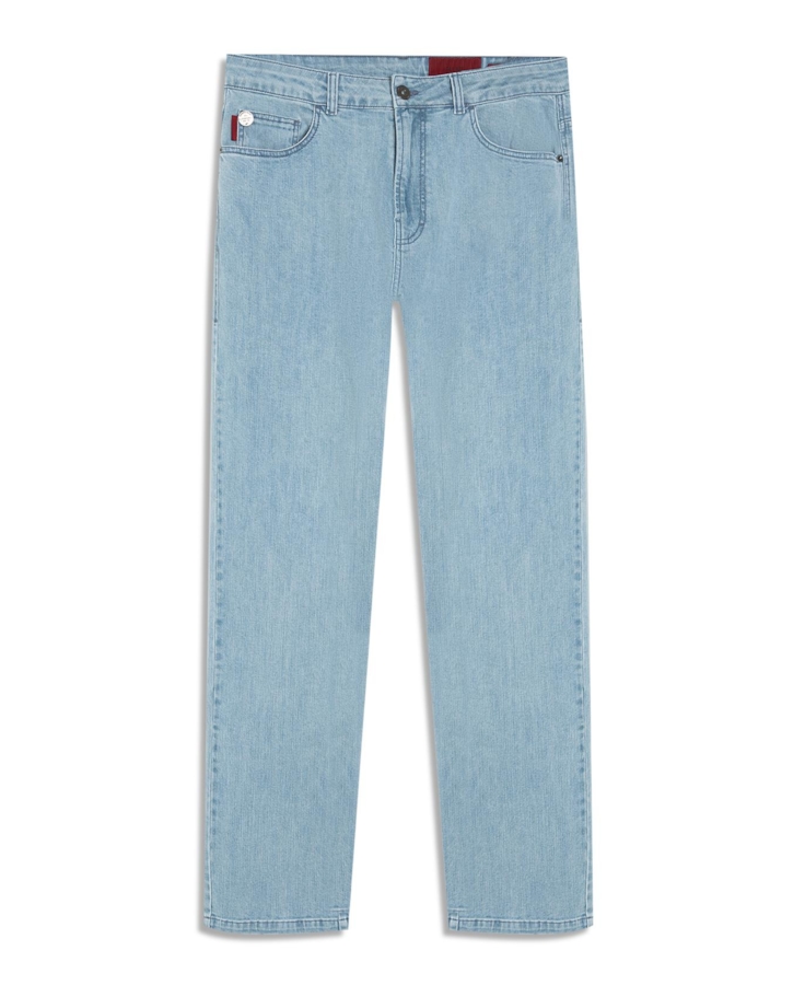 Calça Jeans High Comfort Stretch (Slim) 5 Pockets Lav. Claro