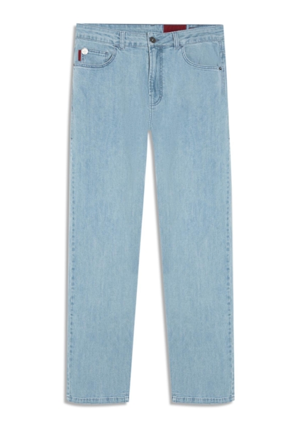 Calça Jeans High Comfort Stretch (Slim) 5 Pockets Lav. Claro