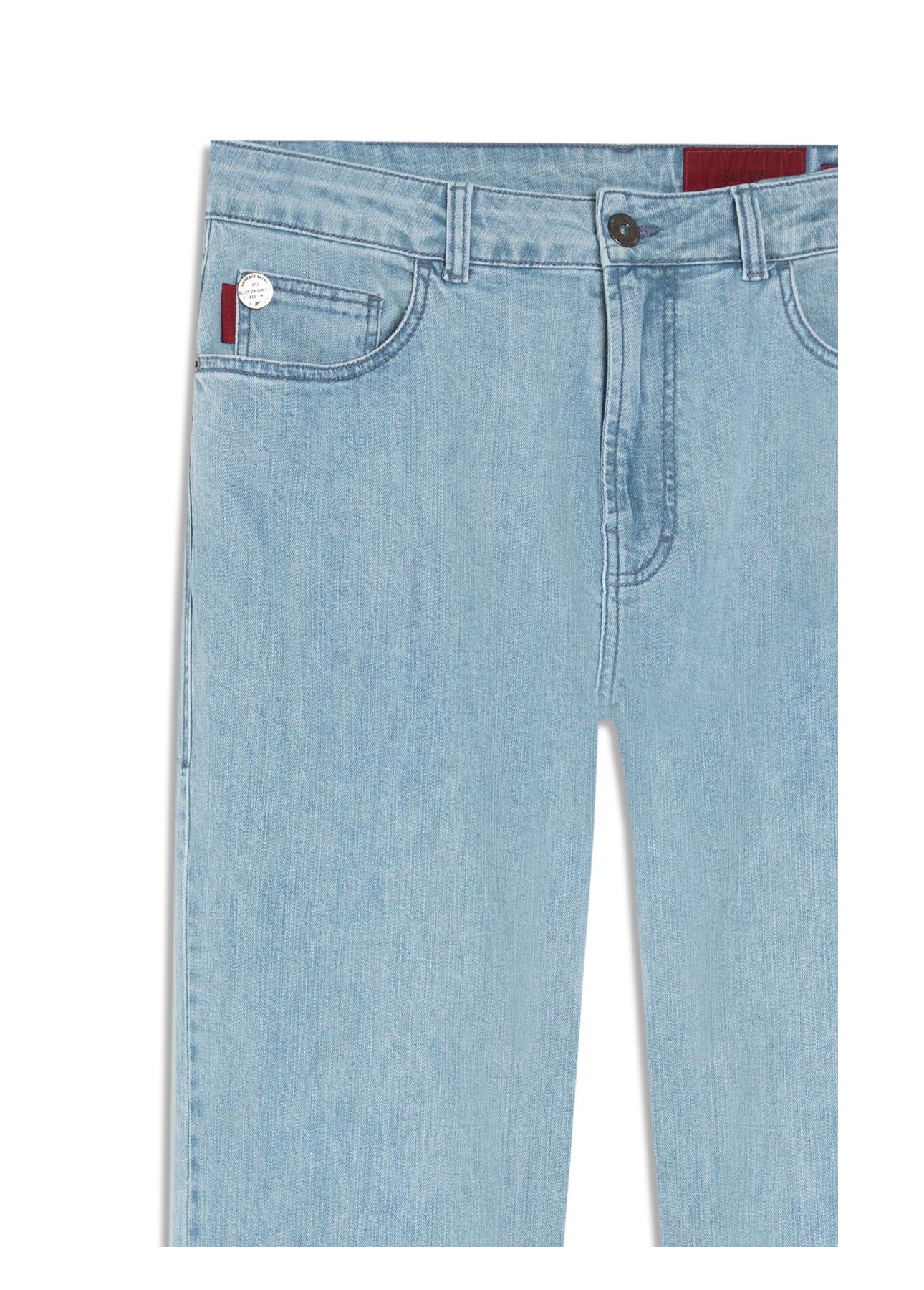 Calça Jeans High Comfort Stretch (Slim) 5 Pockets Lav. Claro