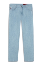 Calça Jeans High Comfort Stretch (Slim) 5 Pockets Lav. Claro