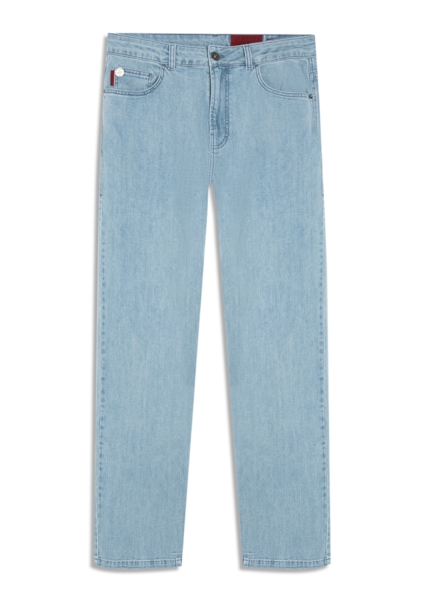 Calça Jeans High Comfort Stretch (Slim) 5 Pockets Lav. Claro