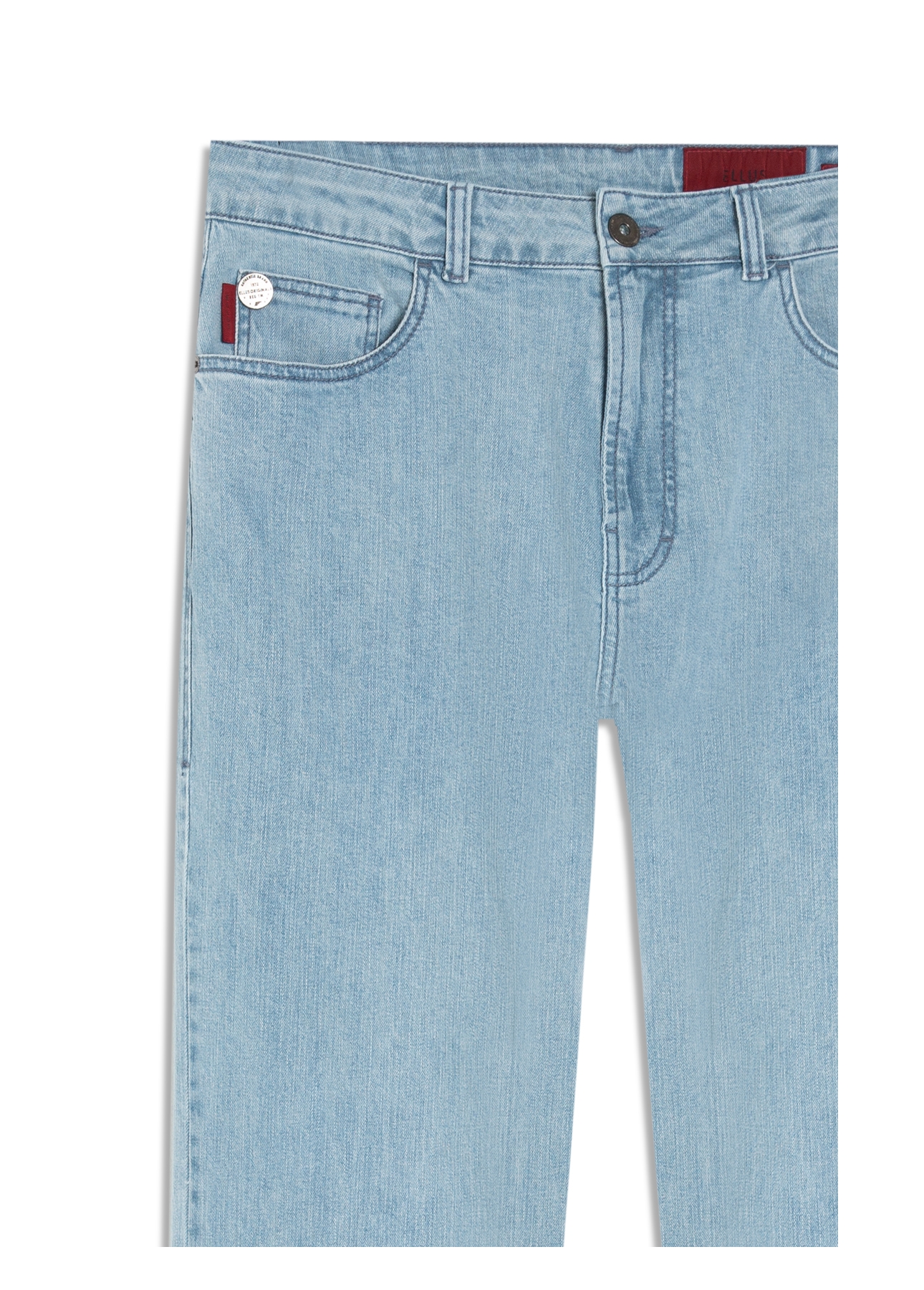 Calça Jeans High Comfort Stretch (Slim) 5 Pockets Lav. Claro
