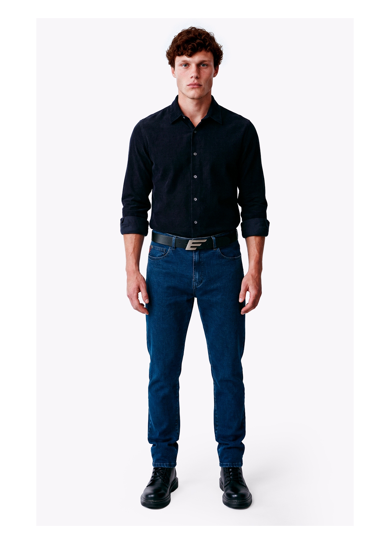 Calça Jeans High Comfort Stretch (Slim) 5 Pockets Lav.Medio