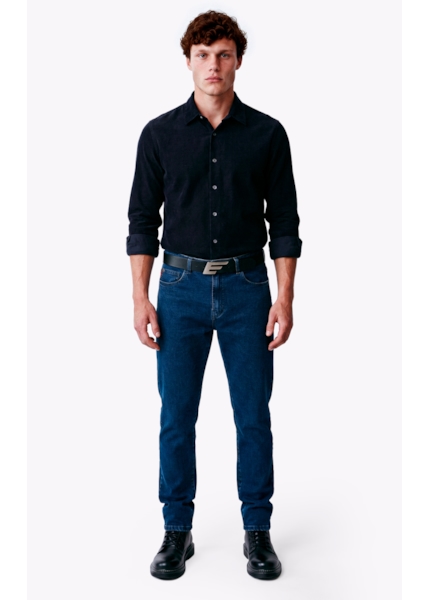 Calça Jeans High Comfort Stretch (Slim) 5 Pockets Lav.Medio