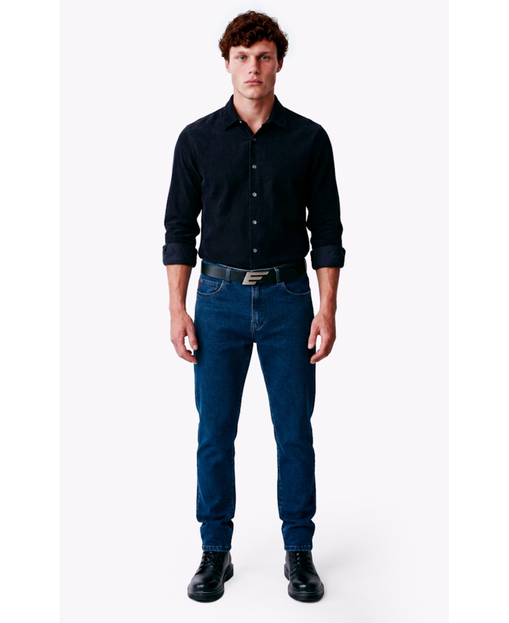 Calça Jeans High Comfort Stretch (Slim) 5 Pockets Lav.Medio