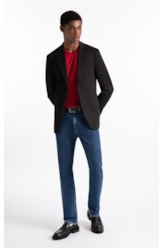 Calça Jeans High Comfort Stretch (Slim) 5 Pockets Lav.Medio Total