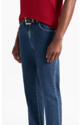 Calça Jeans High Comfort Stretch (Slim) 5 Pockets Lav.Medio Total