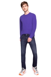 Calça Jeans High Comfort Stretch Troy Slim  1282 Lav.Escuro C/ 3d