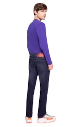 Calça Jeans High Comfort Stretch Troy Slim  1282 Lav.Escuro C/ 3d