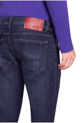 Calça Jeans High Comfort Stretch Troy Slim  1282 Lav.Escuro C/ 3d