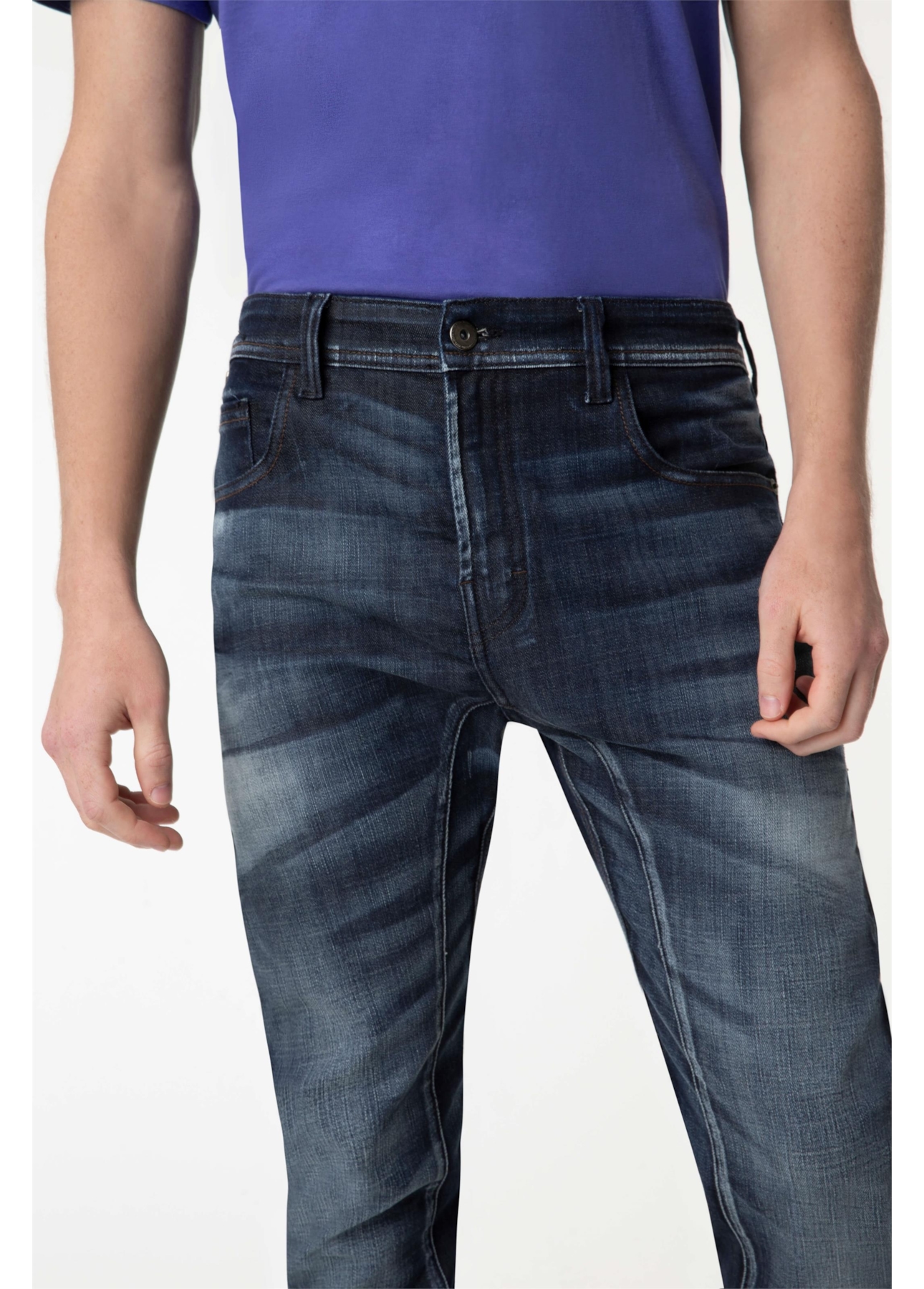 Calça Jeans Indigo Motorcycle 1614-Lav.Escuro C/ 3d