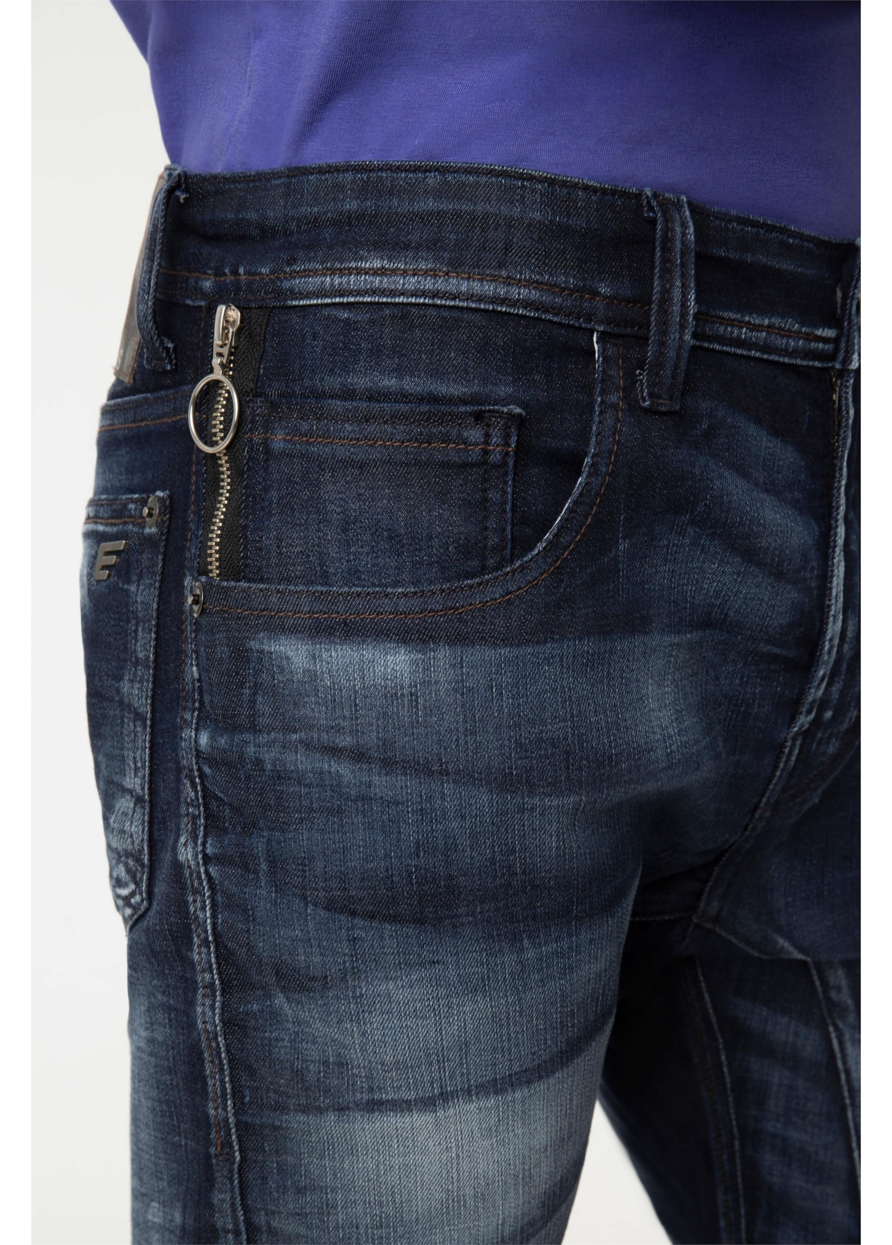 Calça Jeans Indigo Motorcycle 1614-Lav.Escuro C/ 3d