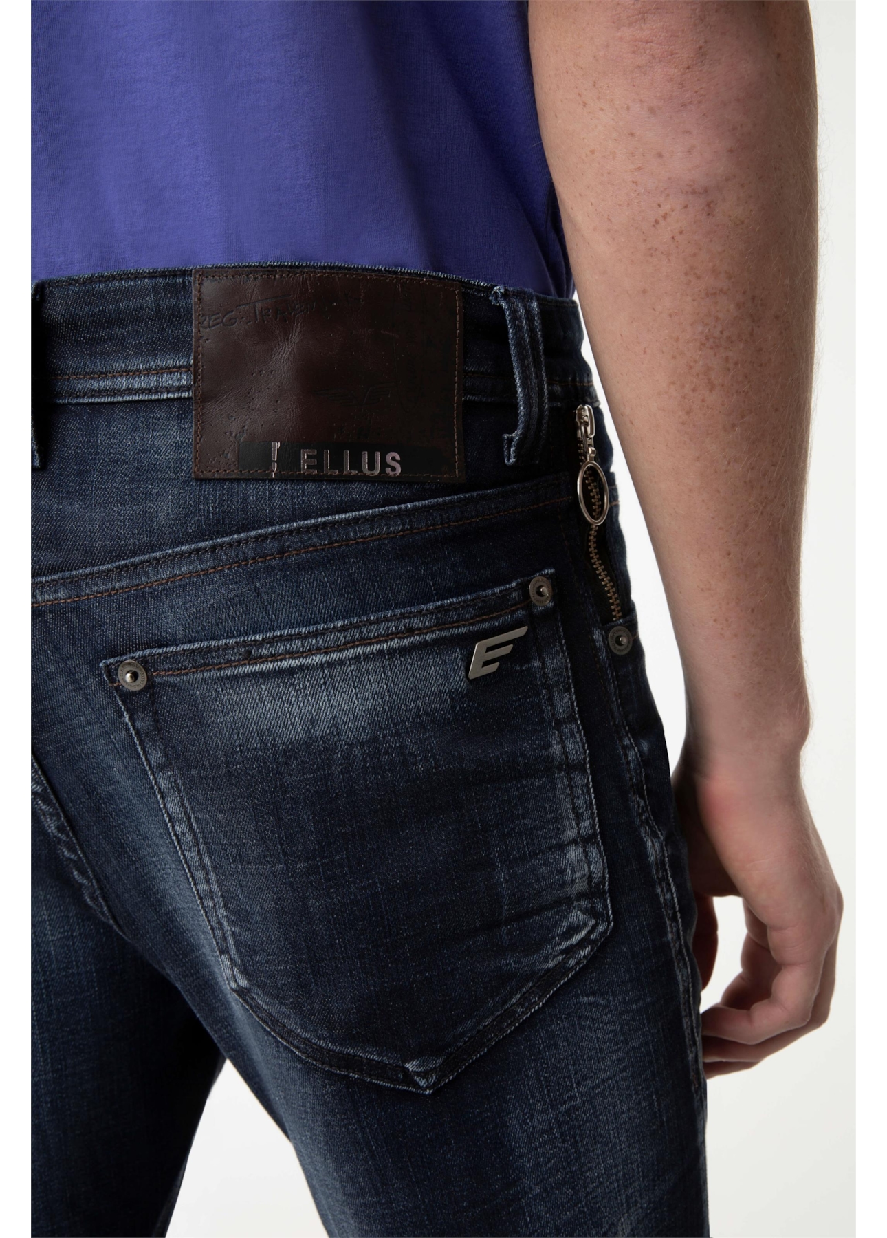 Calça Jeans Indigo Motorcycle 1614-Lav.Escuro C/ 3d
