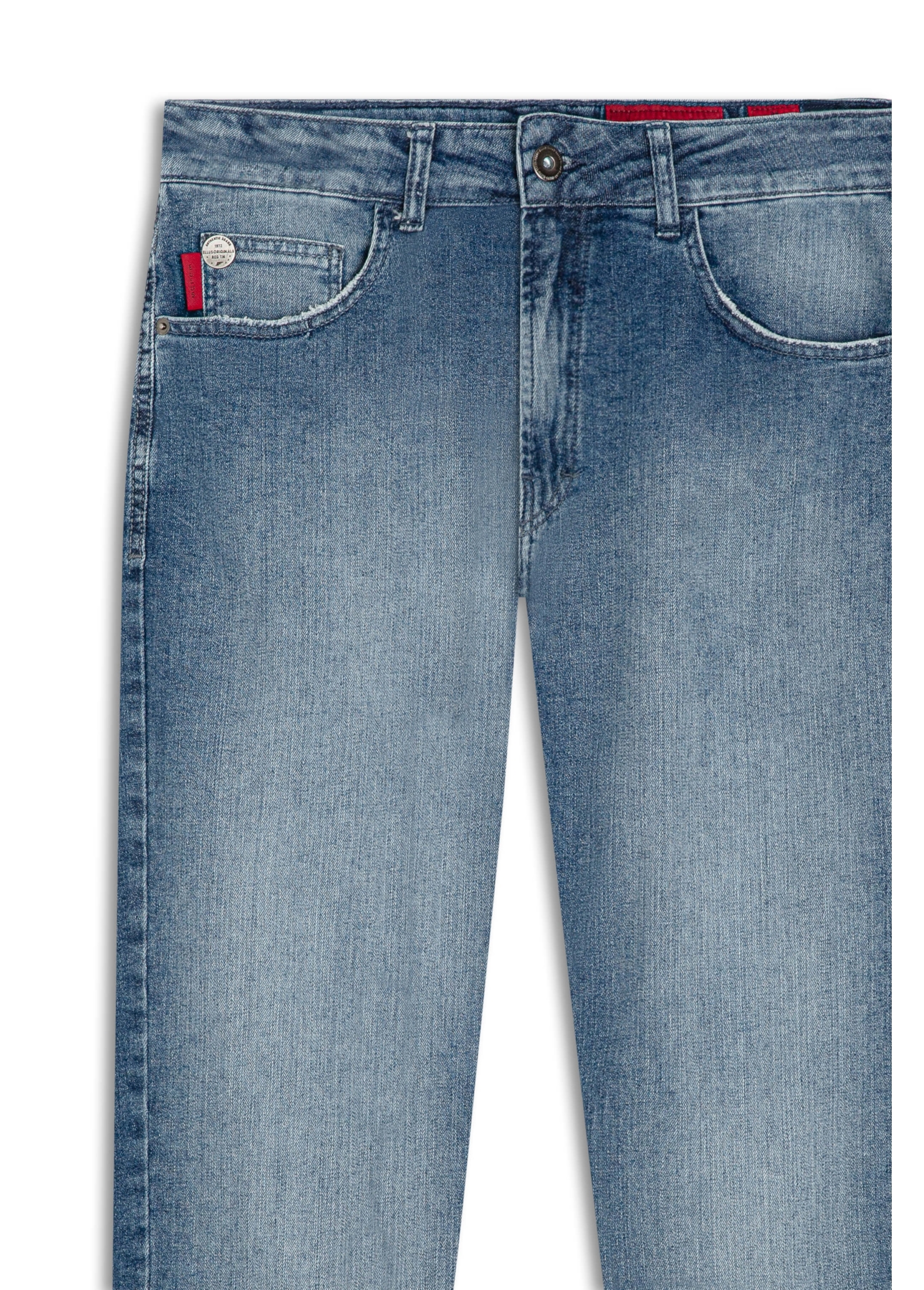 Calça Jeans Indigo Rock Lav.Médio C/ Pincelado