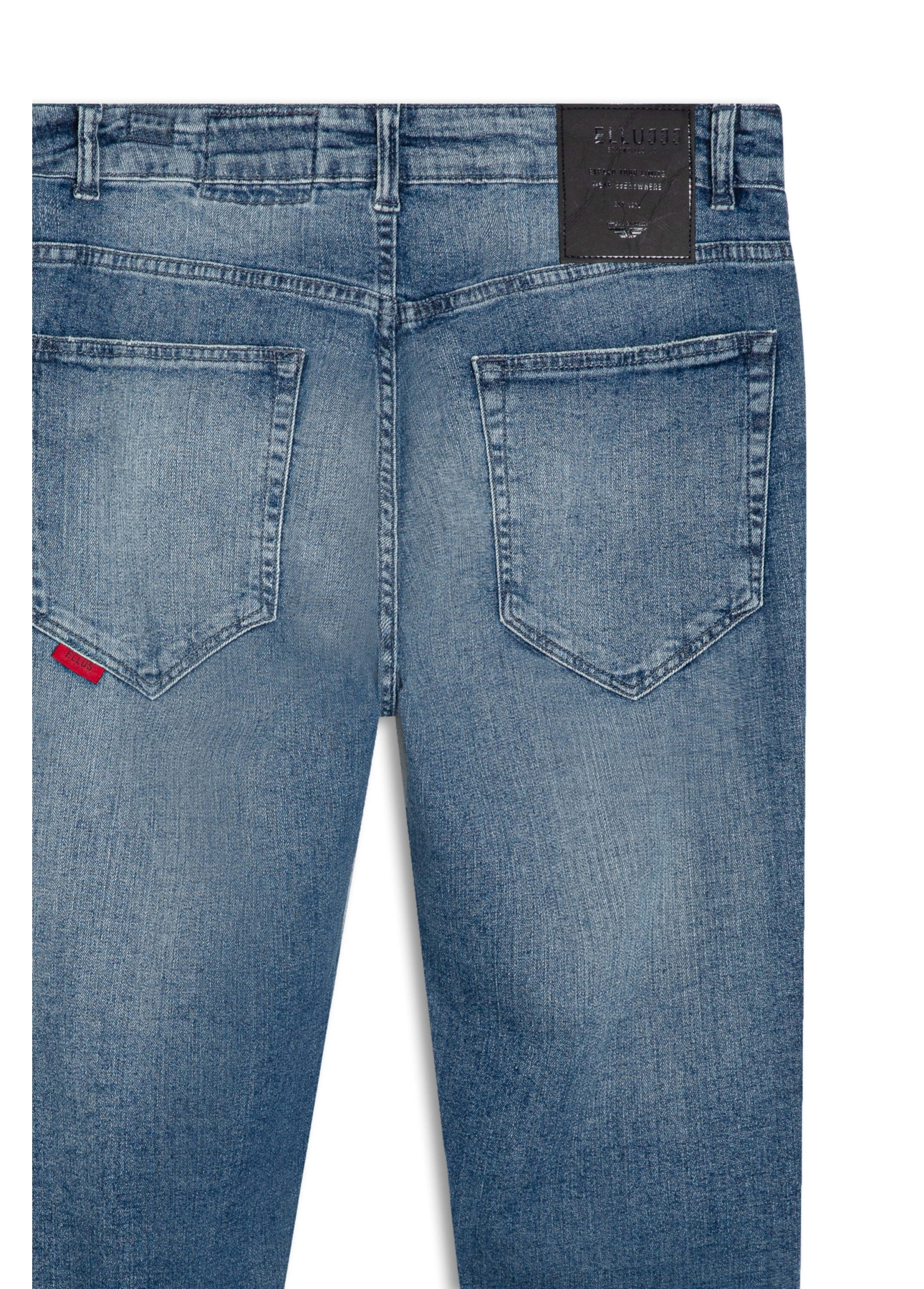 Calça Jeans Indigo Rock Lav.Médio C/ Pincelado